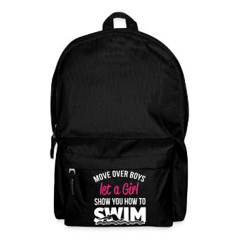 Swimming Let A Girl Show You How to Swim - Backpack - black - Front