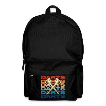 Darts Darts Darts Sport Dartboard Gift - Backpack - black - Front
