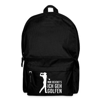 Golf Golfer Geschenk Golfschläger Sport Golf Hole - Rucksack - Schwarz - Vorne