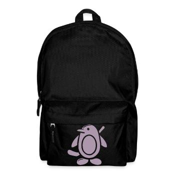 Pinguin Eishockey Silhouette Minimalistisch - Rucksack - Schwarz - Vorne