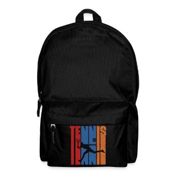 Tennis Vintage Amateur de Tennis Joueur de Tennis Sports - Sac à dos - noir - Devant