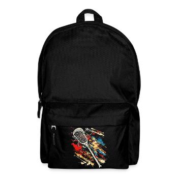 Lacrosse Sticks Street Art - Backpack - black - Front