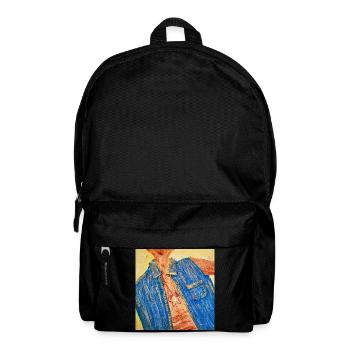 Bunter Denim-Blazer mit Sternanhänger Nemo - Rucksack - Schwarz - Vorne