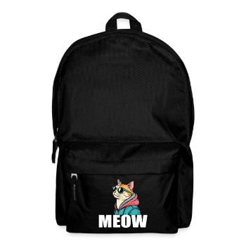 Cooles Katze Design im Pop Art Stil für jeden - Rucksack - Schwarz - Vorne