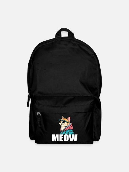 Cooles Katze Design im Pop Art Stil für jeden - Rucksack - Schwarz