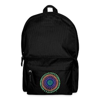 Mandala Traum - Rucksack - Schwarz - Vorne