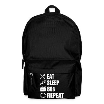 Eat Sleep 80s Repeat - Backpack - black - Front