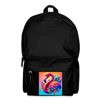 Flamingo - Rucksack - Schwarz - Vorne