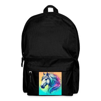 cheval - Sac à dos - noir - Devant