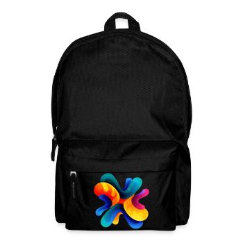 Muster - Rucksack - Schwarz - Vorne