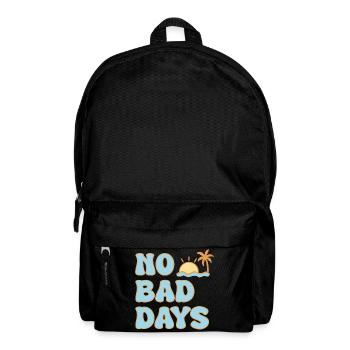 No Bad Days – a summer positive vibe - Backpack - black - Front