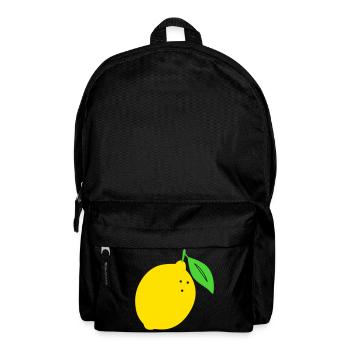 Lemon Flat Print Design - Backpack - black - Front