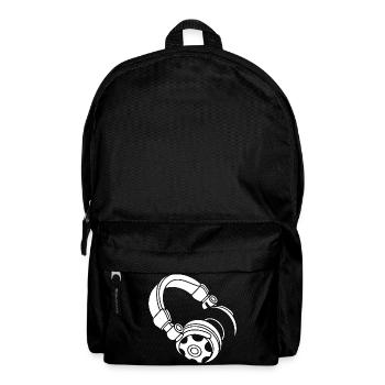 Kopfhörer Silhouette: DJ & Musik Vibes - Rucksack - Schwarz - Vorne