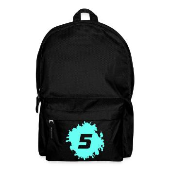 Number Five in Color Splash - Backpack - black - Front