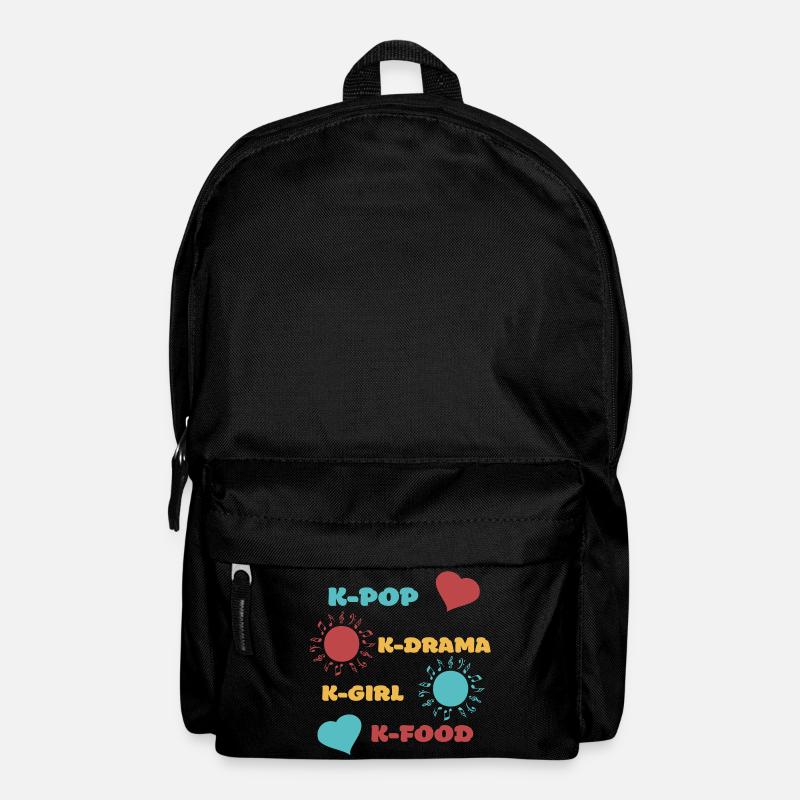K-pop k-drama 3 custom colors - Backpack - black