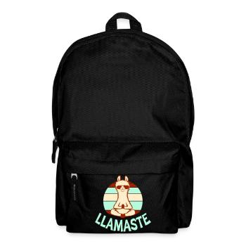 Lama Meditiert Yoga Llamaste Sonnenbrille Retro - Rucksack - Schwarz - Vorne