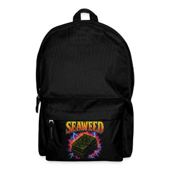 Seaweed Rolls Nori Favorite Food Weird 90s Seet - Backpack - black - Front