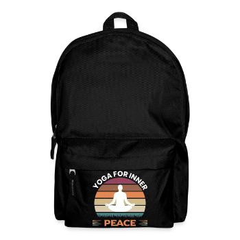 Yoga for inner peace men - Backpack - black - Front