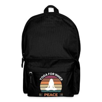 Yoga for inner peace men - Backpack - black - Front
