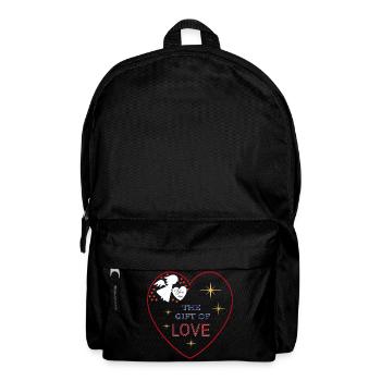 Herz Engel  Liebe - Rucksack - Schwarz - Vorne