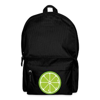 Limette Lime - Rucksack - Schwarz - Vorne