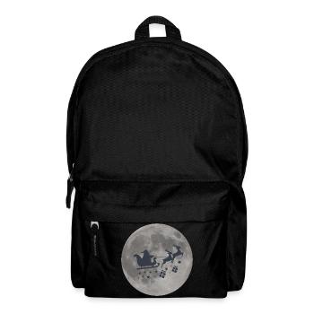 Magical Full Moon Night with Santa & Reindeer - Backpack - black - Front
