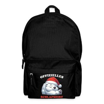 Chemise de nuit officielle Ours polaire de Noël - Sac à dos - noir - Devant