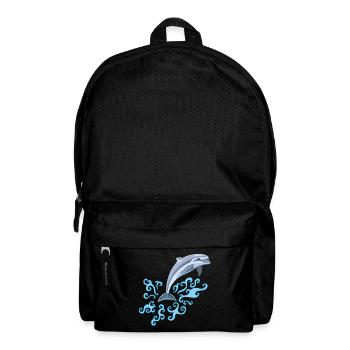 Der Sprung des Delfins - Rucksack - Schwarz - Vorne