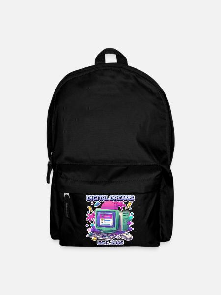 Digital Dreams 1995 – Vintage PC Design - Rucksack - Schwarz