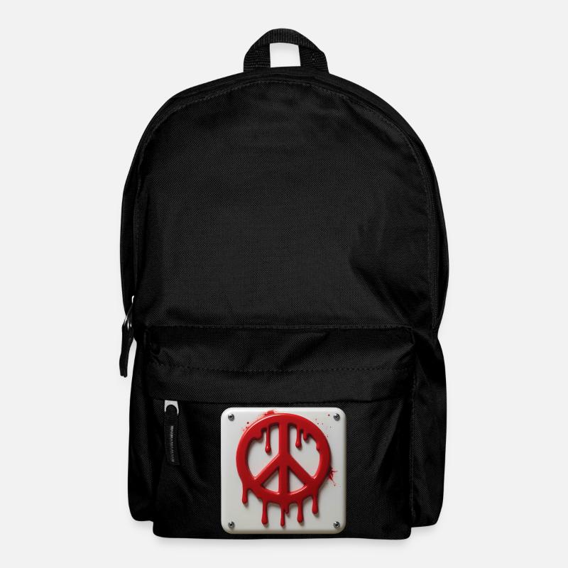 PEACE EMERGENCY #2 - peace & love - Backpack - black