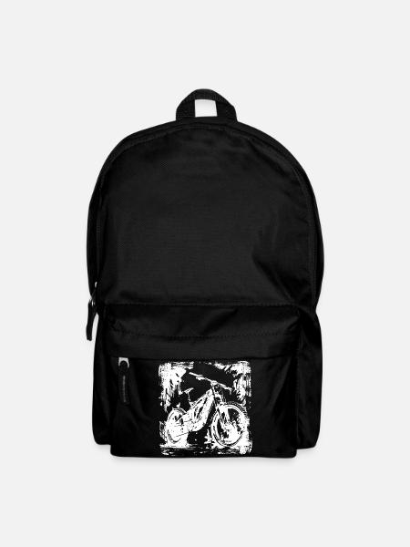 Mountainbike Liebhaber Grafik - Rucksack - Schwarz