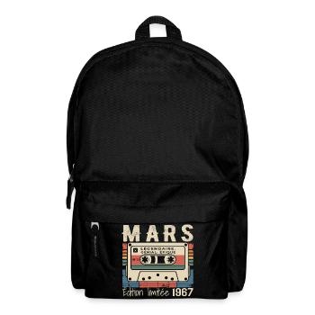 Geburtstag 1967 März 1967 geboren im März 1967 - Rucksack - Schwarz - Vorne
