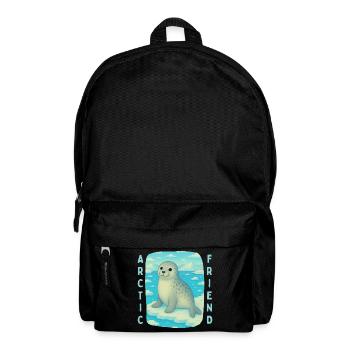 Cute Seal on the Cross - Backpack - black - Front