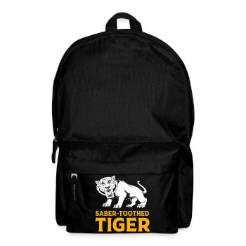 Tigre à dents de sabre Préhistorique - Sac à dos - noir - Devant