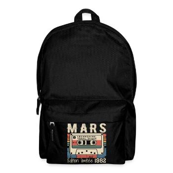Geburtstag 1982 März 1982 geboren im März 1982 - Rucksack - Schwarz - Vorne