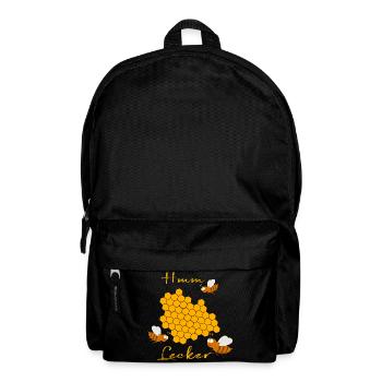 Bienen mit Bienenwabe - Rucksack - Schwarz - Vorne