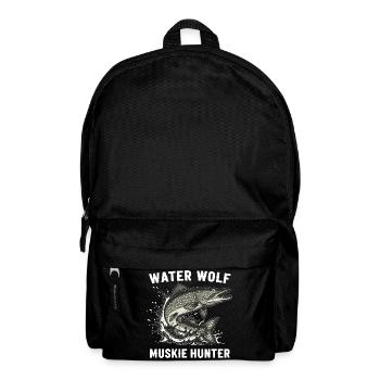 Fishing River Wolffish Aquatic Muskie - Backpack - black - Front