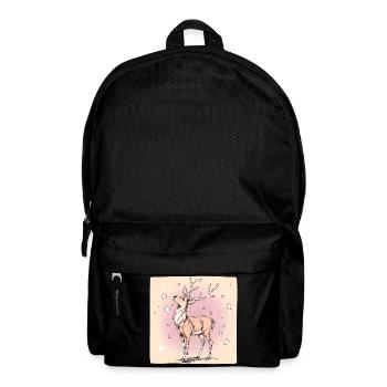 Deer with stars - Backpack - black - Front
