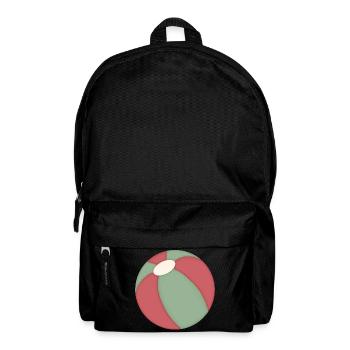 Strandball Farbblock Muster Ball - Rucksack - Schwarz - Vorne