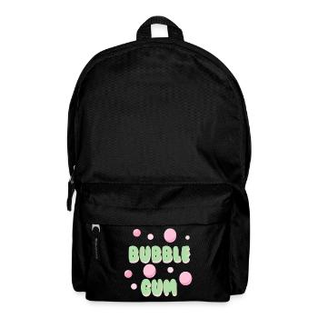 Bubble Gum Pastel Retro-Typografie - Rucksack - Schwarz - Vorne