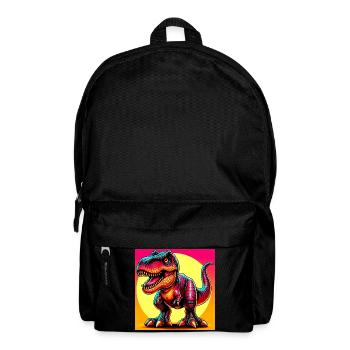 Dinosaurier - Rucksack - Schwarz - Vorne