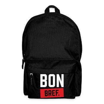 BON BREF Humour Français Expression Drôle - Sac à dos - noir - Devant