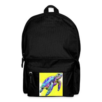 Schildkröte - Rucksack - Schwarz - Vorne