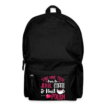 Nageldesigner Nageldesignerin Kosmetik Nagelstudio - Rucksack - Schwarz - Vorne