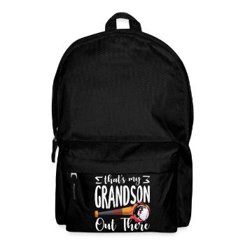 Das ist mein Enkel da draußen Baseball - Rucksack - Schwarz - Vorne