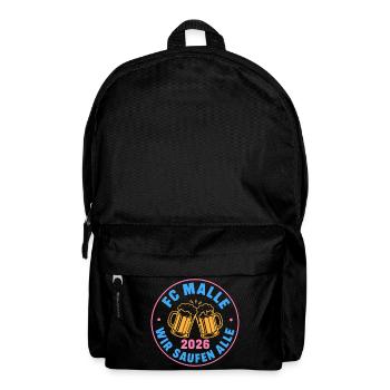 Malle 2026 FC Malle wir saufen alle - Rucksack - Schwarz - Vorne