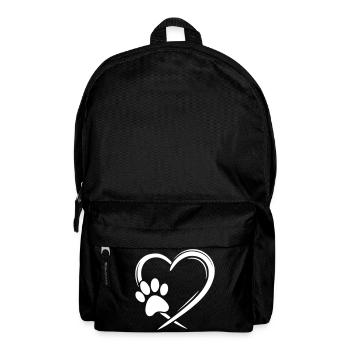 Pfote Herz - Rucksack - Schwarz - Vorne