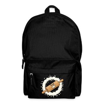 Wütendes Nudelholz Cartoon - Rucksack - Schwarz - Vorne