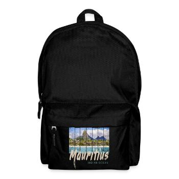 Mauritius in the Indian Ocean Beach Souvenir - Backpack - black - Front