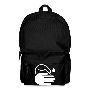 Hände waschen Icon - Rucksack - Schwarz - Vorne